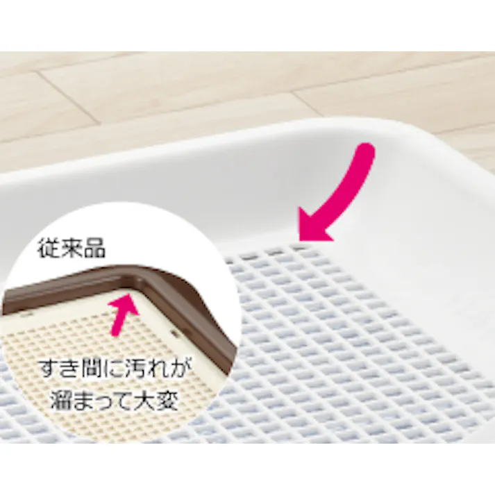 リッチェル お掃除簡単ステップトレー レギュラー アイボリー 2800913001【別送品】