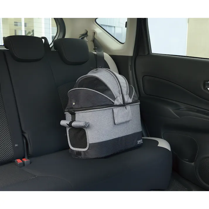 リッチェル ペットカート ミニモ グレー 2801008001【別送品】