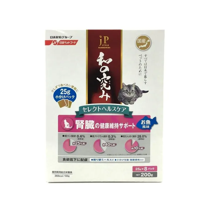 【ケース販売】ペットライン ジェーピースタイル セレクトヘルスケア 腎臓の健康維持 お魚風味 200g(1ケース12個入り) 健康維持 尿路ケア ドライフード 1020790012【別送品】