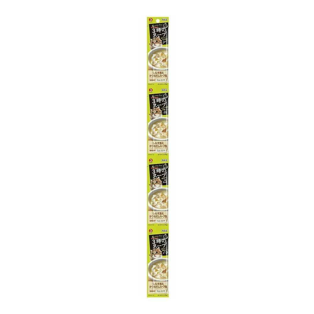 ペットライン3時のスープしらす添えかつおだしスープ風 25g×4連(1ケース50個入り)1040274050 猫用ウェットフード(パウチ) ペットライン3時のスープしらす添えかつおだしスープ風 25g×4連(1ケース50個入り)1040274050 猫用ウェットフード(パウチ)