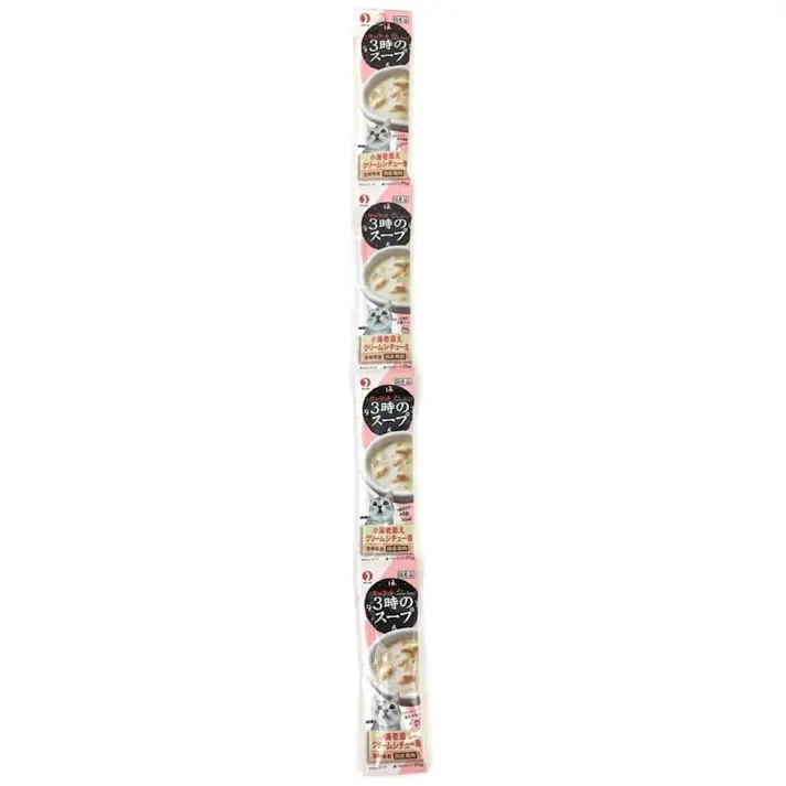 【ケース販売】ペットラインキャネット 3時のスープ 小海老添えクリームシチュー風 25g×4袋(1ケース50個入り)1040276050 【別送品】