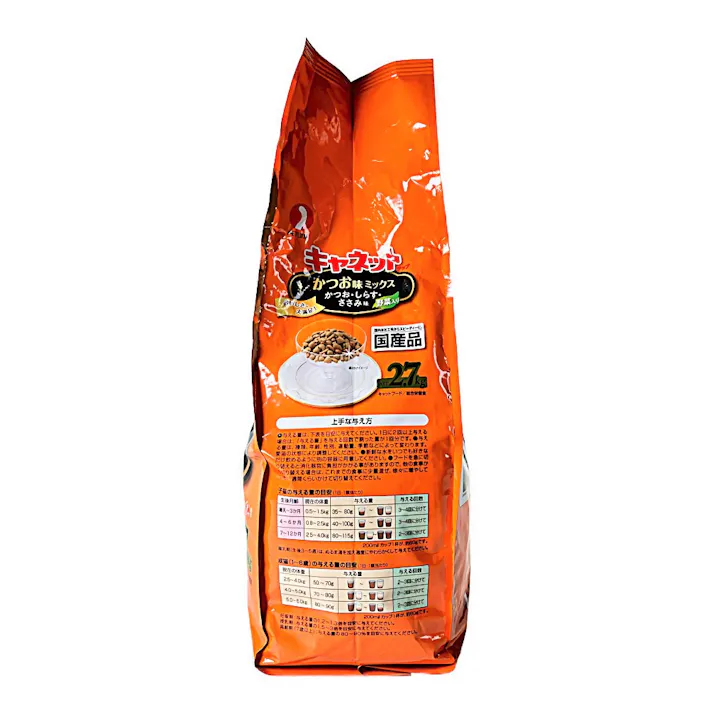 【ケース販売】ペットライン キャネット チップ かつお味ミックス 2.7kg(1ケース5個入り) ドライフード 総合栄養食 国産 1040625005【別送品】