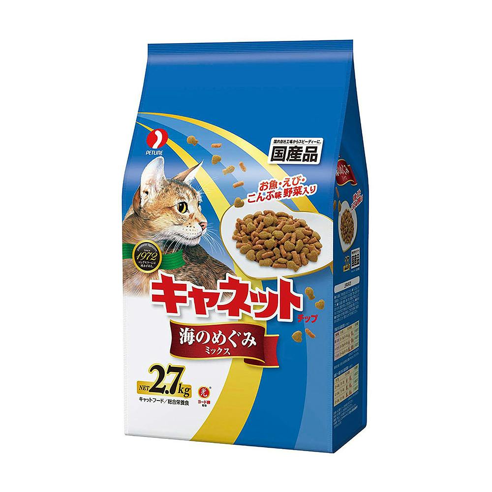 【ケース販売】ペットラインキャネットチップ 海のめぐみミックス 2.7kg(1ケース5個入り)1040626005 【別送品】 | ペット用品（猫）  通販 | ホームセンターのカインズ