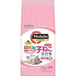 【ケース販売】ペットライン メディファス 子ねこ 12か月まで 750g(1ケース8個入り) 下部尿路 子猫 ドライフード 1041014008【別送品】