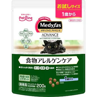 【ケース販売】ペットライン メディファス AD 食物アレルゲンケア 1歳から 200g(1ケース24個入り) 下部尿路 子猫 ドライフード 1041038024【別送品】