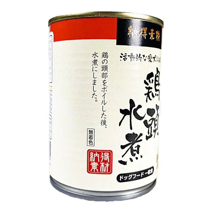 【ケース販売】ペットライブラリー納得素材 鶏頭水煮缶 375g(1ケース24個入り) 缶詰 ウェットフード 犬 1620688024【別送品】