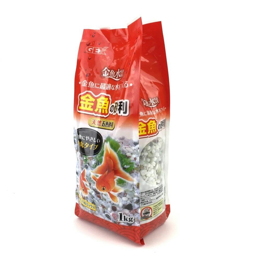 ケース販売】ジェックスGEX 金魚の砂利 ナチュラルミックス 角丸タイプ