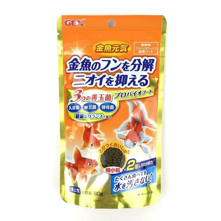 【ケース販売】GEX 金魚元気 金魚のフンを分解 ニオイを抑える プロバイオフード 80g(1ケース36個入り) 金魚 アクアリウム用品 バクテリア 1742540036【別送品】