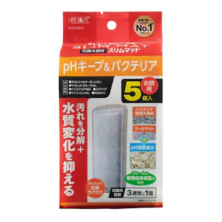 【ケース販売】GEX pHキープ&バクテリア スリムマット 5個(1ケース24個入り) ろ過材 バクテリア pH 1743749024【別送品】