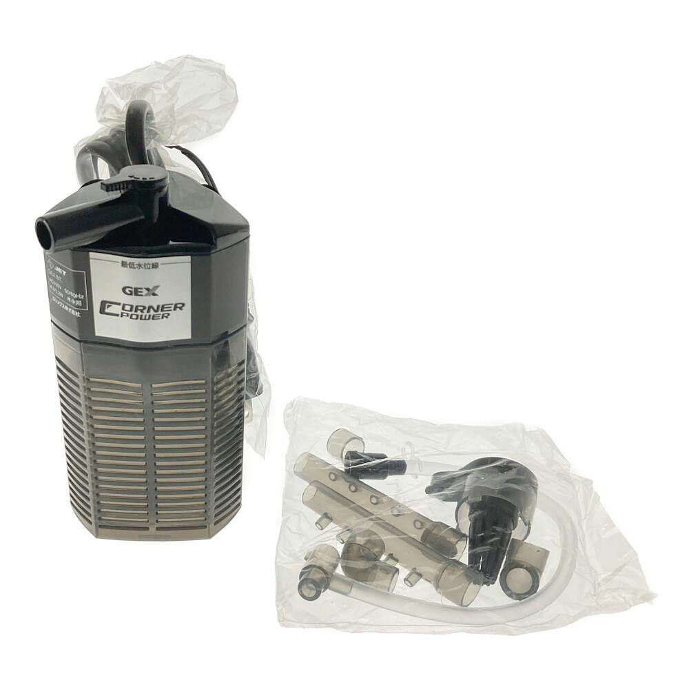 ひめそた　濾過槽＋コーナーカバー黒　送料込 ケース販売】GEX コーナーパワーフィルター1 ブラック コーナー