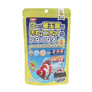 【ケース販売】イトスイ コメット 金魚の主食 納豆菌 中粒 90g(1ケース80個入り) 2390077080【別送品】