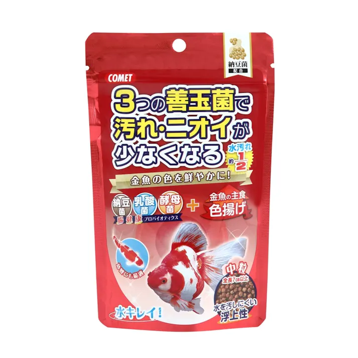 【ケース販売】イトスイ コメット 金魚の主食 納豆菌 色揚 中粒 90g(1ケース80個入り) 2390184080【別送品】