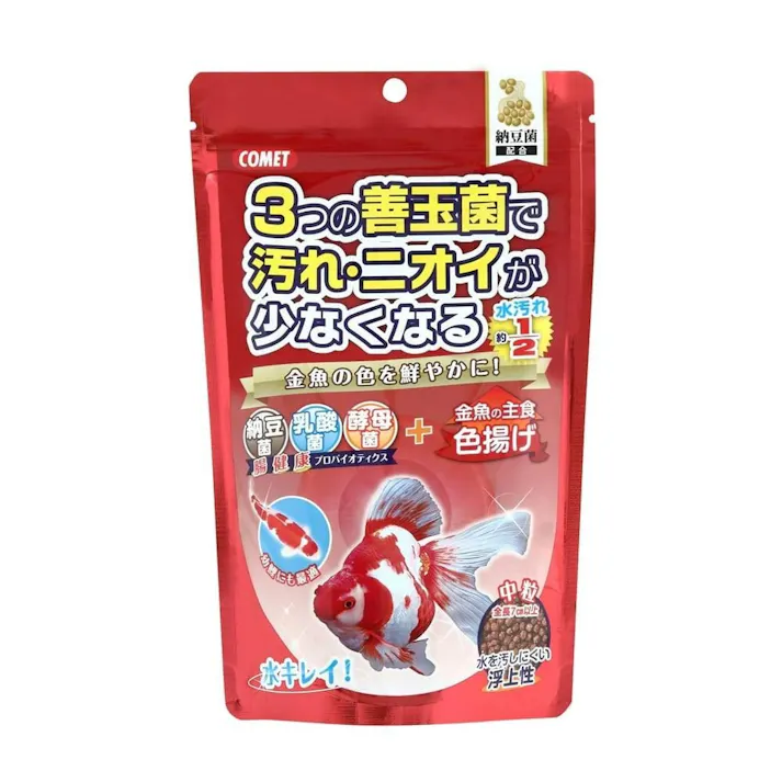 【ケース販売】イトスイ コメット 金魚の主食 納豆菌 色揚 中粒 200g(1ケース40個入り) 2390185040【別送品】