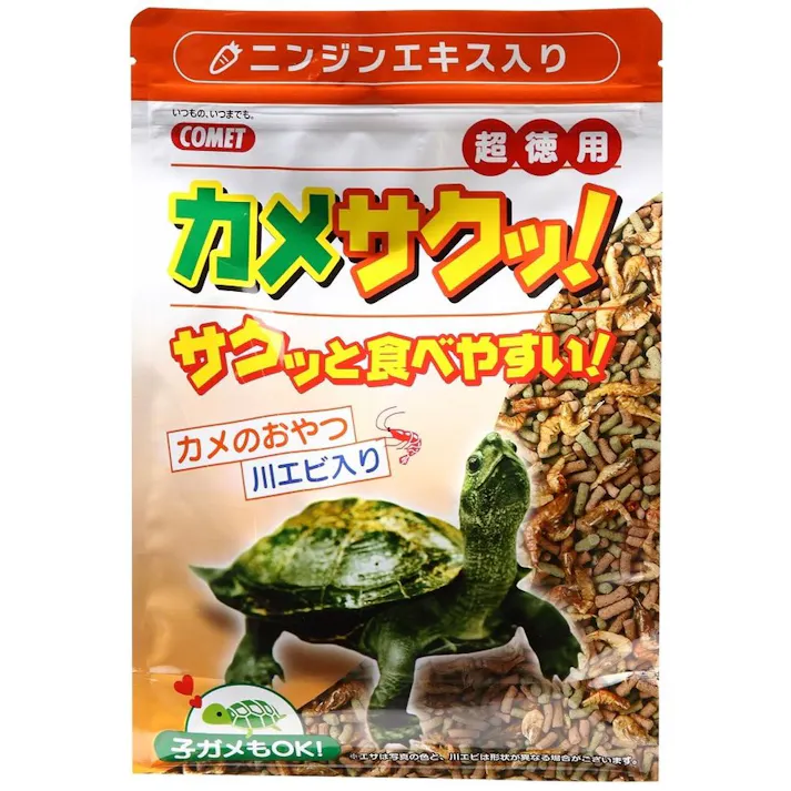 【ケース販売】コメット カメサクッ! カメのおやつ 川エビ入り 300g(1ケース40個入り) 2390218040【別送品】