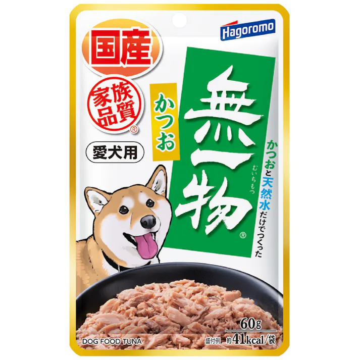 【ケース販売】愛犬用無一物パウチかつお60g(1ケース48個入り) 2900452048【別送品】
