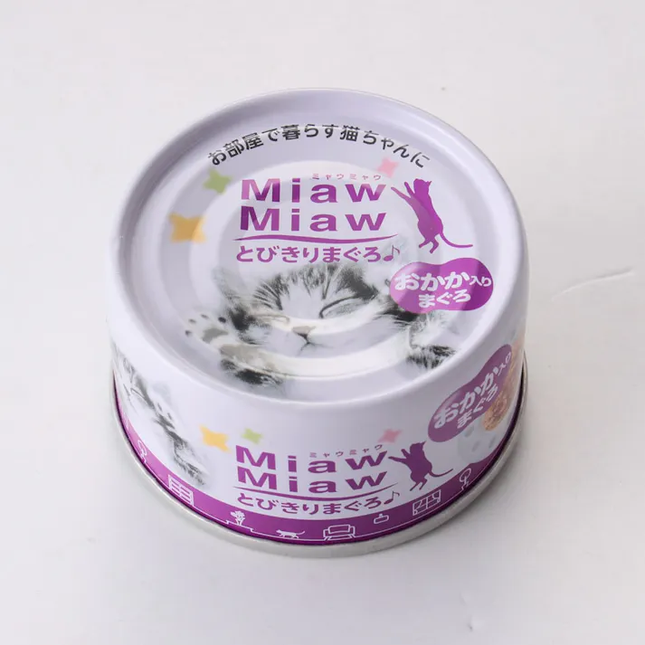 【ケース販売】アイシア ミャウミャウとびきりまぐろ おかか入り 60g(1ケース48個入り) 猫 ウェットフード パウチ 3000691048【別送品】