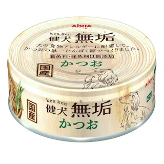 【ケース販売】アイシア健犬無垢かつお65g(1ケース48個入り) ささみ 犬ウェットフード 缶詰 3001046048【別送品】