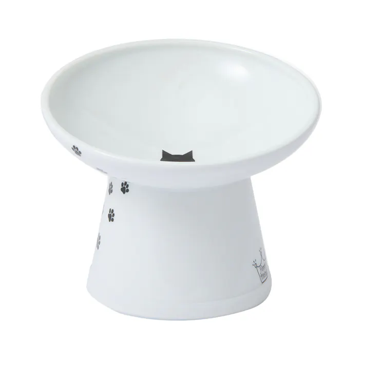 【ケース販売】脚付フードボウル 斜めタイプ 猫柄(1ケース18個入り) 3190179018【別送品】