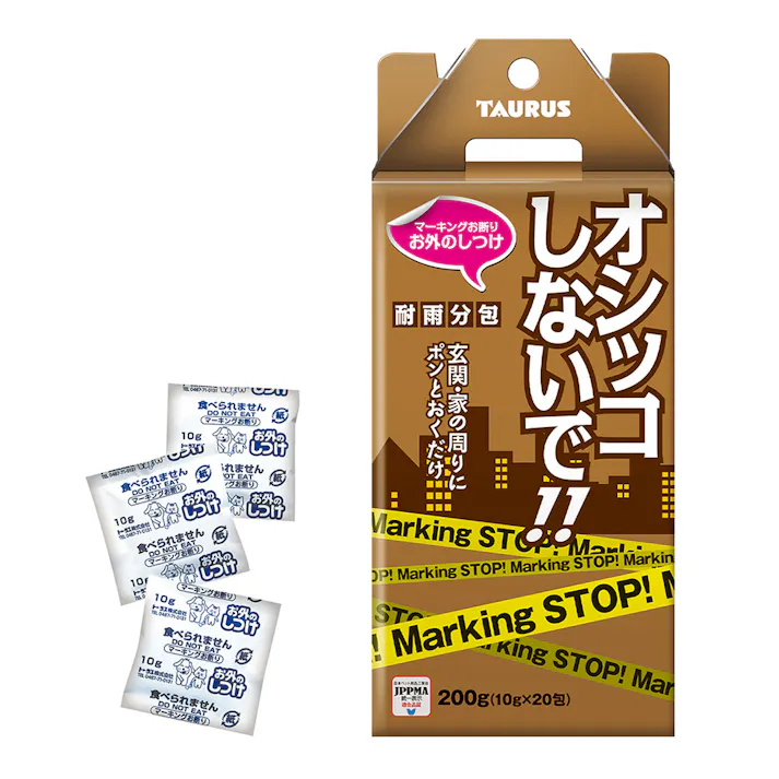 【ケース販売】トーラス お外のしつけ マーキングお断り 耐雨分包 10g×20包(1ケース12個入り) 3420029012【別送品】