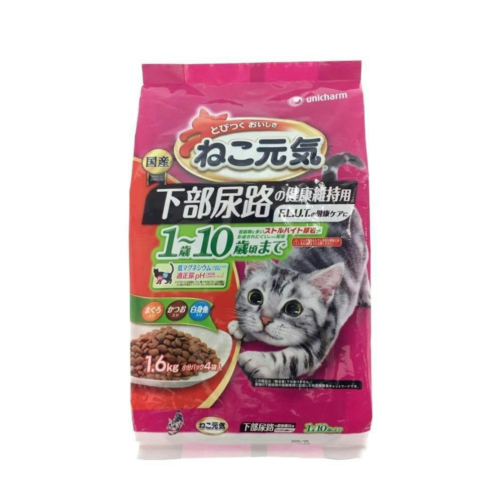 ねこ元気 下部尿路の健康維持用 1~10歳 1.6kg(1ケース6個入り) 3480552006 猫用ドライフード ねこ元気 下部尿路の健康維持用 1~10歳 1.6kg(1ケース6個入り) 3480552006 猫用ドライフード