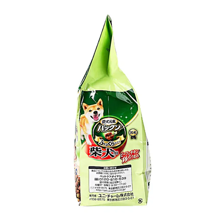 【ケース販売】ユニ・チャーム 愛犬元気 パックン ふっくら仕立て 柴犬用 2.3kg(1ケース4個入り) セミモイスト 半生タイプ 柴犬 3480742004【別送品】