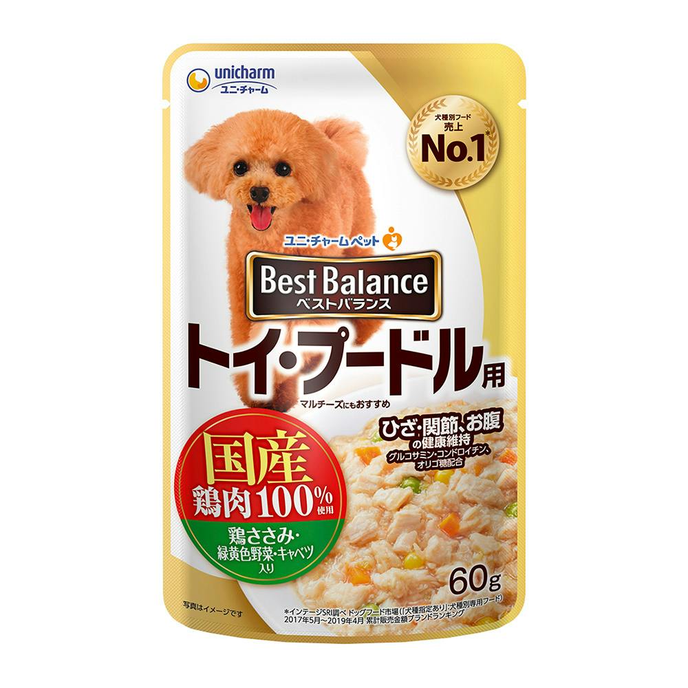 ユニ・チャームベストバランス パウチ 国産鶏ささみ トイ・プードル用 60g(1ケース72個入り)3481036072 犬用ウェットフード(パウチ) ユニ・チャームベストバランス パウチ 国産鶏ささみ トイ・プードル用 60g(1ケース72個入り)3481036072 犬用ウェットフード(パウチ)