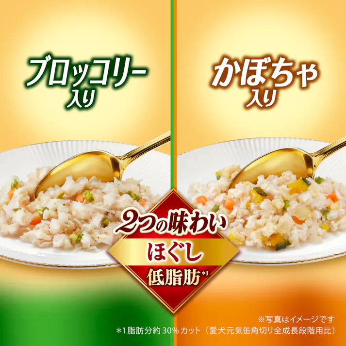 【ケース販売】ユニ・チャーム グラン・デリ ほぐし 2つの味わい ブロッコリー&かぼちゃ 30g×2(1ケース60個入り)3481431060【別送品】