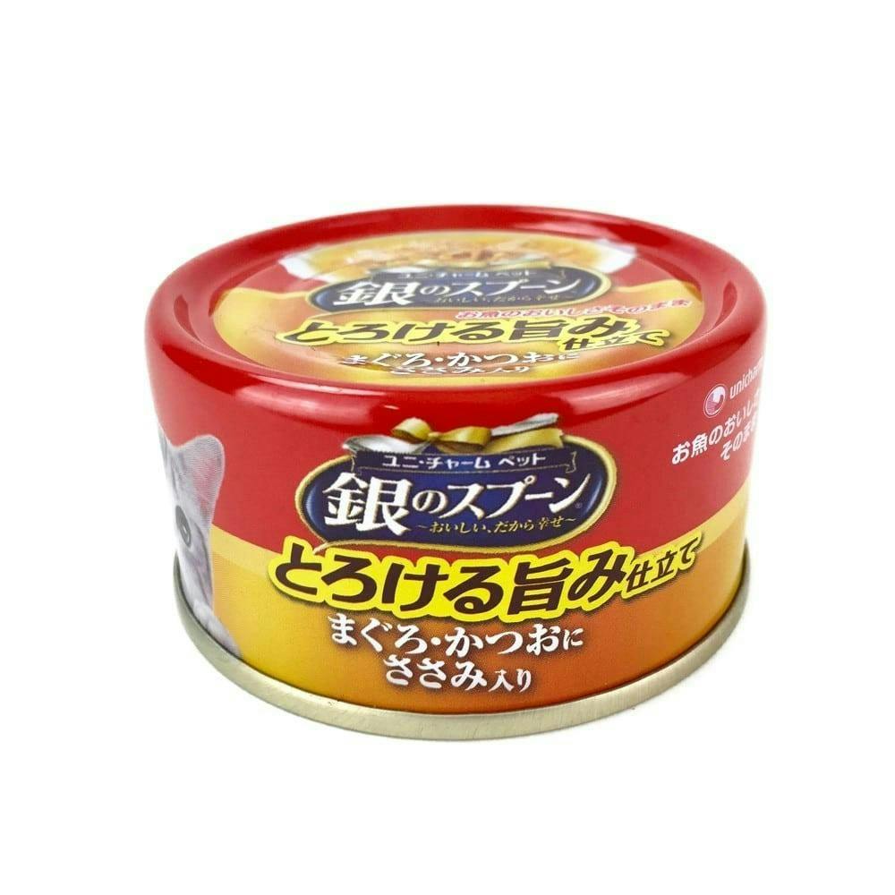 ユニ・チャーム銀のスプーン 缶 とろける旨み仕立て ささみ 70g(1ケース48個入り)3481618048 猫用ウェットフード(缶) ユニ・チャーム銀のスプーン 缶 とろける旨み仕立て ささみ 70g(1ケース48個入り)3481618048 猫用ウェットフード(缶)