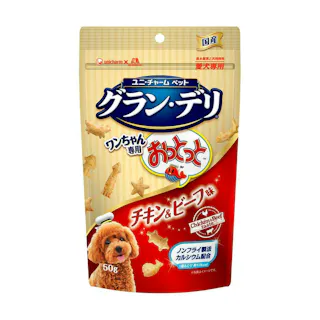 【ケース販売】ユニ・チャーム グラン・デリ ワンちゃん専用おっとっと チキン&ビーフ味 50g(1ケース36個入り) 犬おやつ ドライスナック チャック付き 3481635036【別送品】