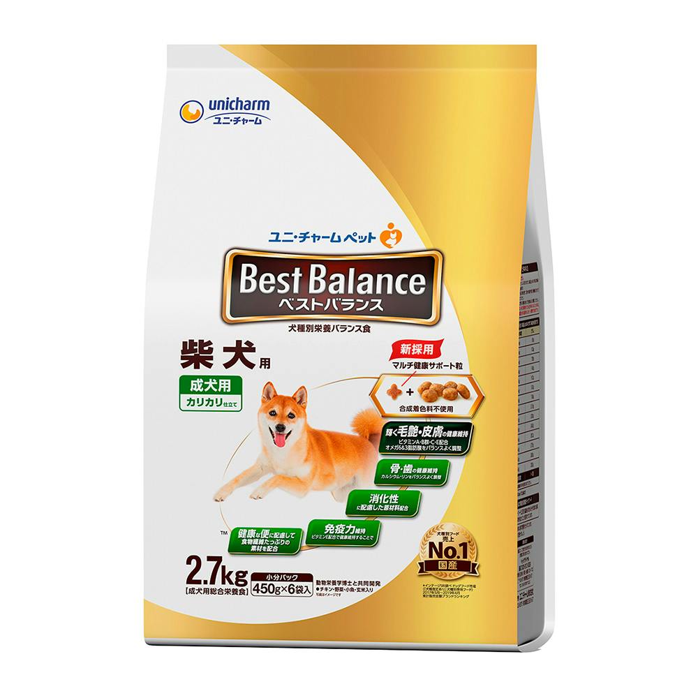 ユニ・チャームベストバランス 柴犬用 成犬用 2.7kg(1ケース4個入り)3481929004 犬用ドライフード ユニ・チャームベストバランス 柴犬用 成犬用 2.7kg(1ケース4個入り)3481929004 犬用ドライフード
