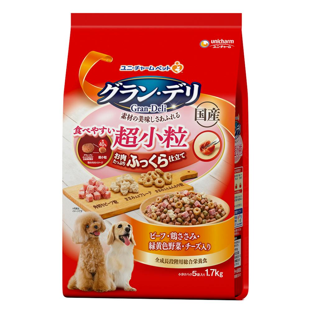 ユニ・チャームグラン・デリ ふっくら仕立て 超小粒 1.7kg(1ケース4個入り)3482036004 犬用ドライフード ユニ・チャームグラン・デリ ふっくら仕立て 超小粒 1.7kg(1ケース4個入り)3482036004 犬用ドライフード