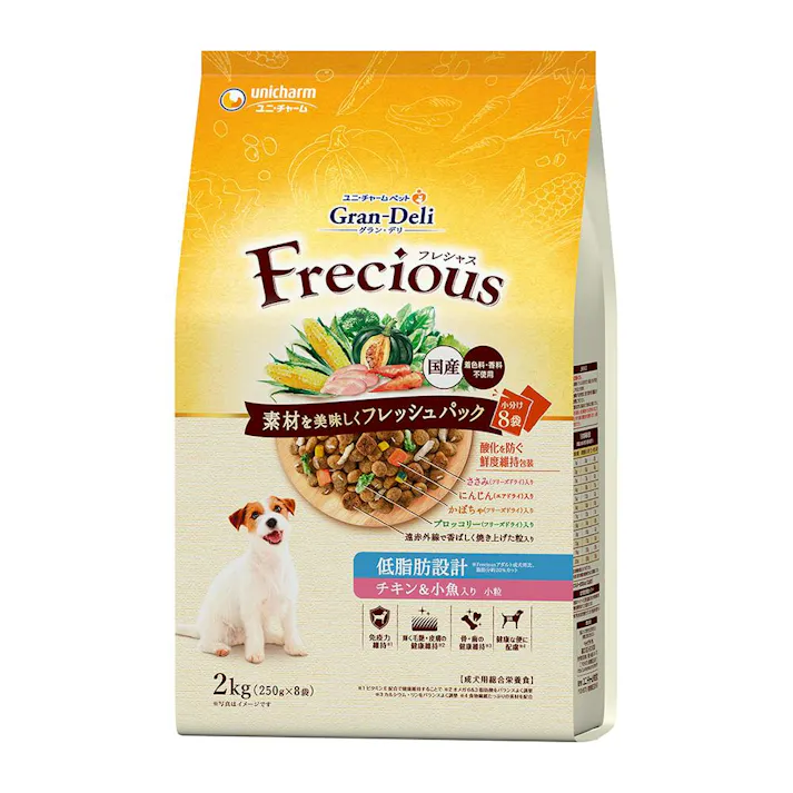 【ケース販売】GD フレシャス アダルト 低脂肪チキン&F2kg(1ケース4個入り) 低脂肪 チキン ドライフード 3482470004【別送品】