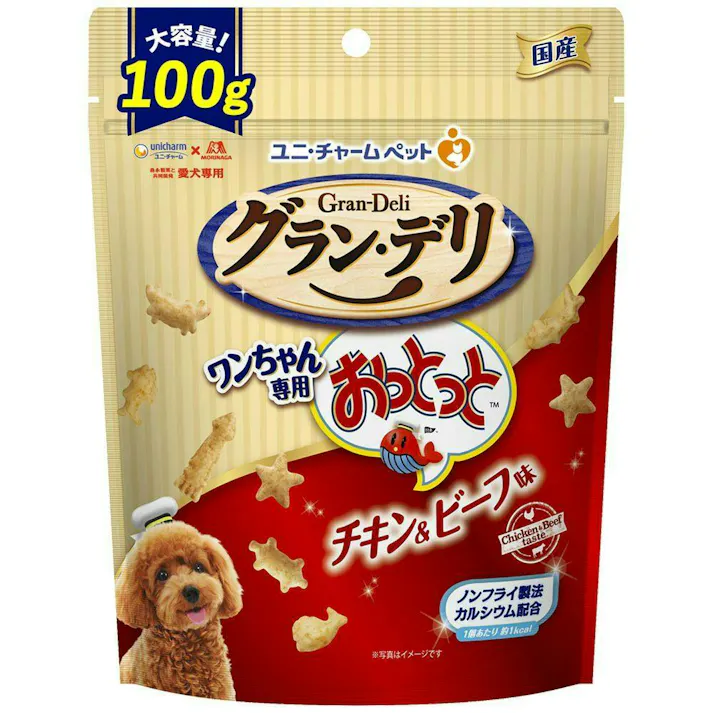 【ケース販売】ユニ・チャーム グラン・デリ ワンちゃん専用 おっとっと チキン&ビーフ 100g(1ケース24個入り)3482654024【別送品】