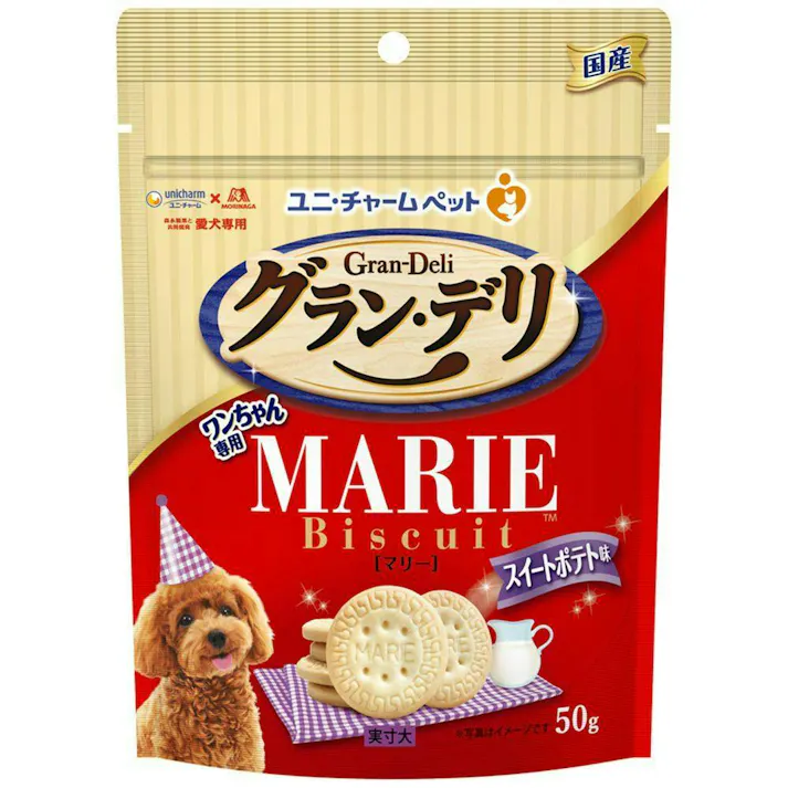 【ケース販売】ユニ・チャーム グラン・デリ ワンちゃん専用 マリービスケット スイートポテト味 50g(1ケース32個入り)3482657032【別送品】