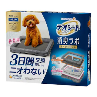 【ケース販売】ユニ・チャームデオシート 消臭ラボ トイレシステムマット レギュラー 本体セット(1ケース3個入り) デオシート ペットシーツ 消臭 3482735003【別送品】