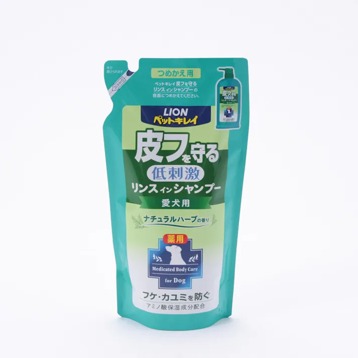 【ケース販売】ライオンペットペットキレイ 皮フを守るリンスインシャンプー 愛犬用 詰替 400ml(1ケース24個入り)3670257024 【別送品】