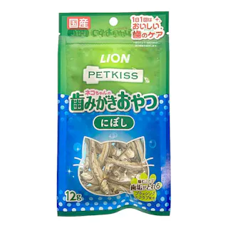 【ケース販売】ライオンペットLION ペットキッス オーラルケアにぼし 猫用 12g(1ケース48個入り)3670299048【別送品】