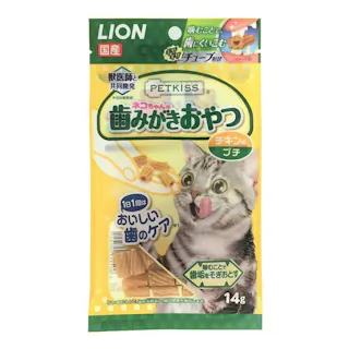 【ケース販売】PETKISS ネコちゃんの歯みがきおやつ チキン味 プチ(1ケース48個入り) 3670493048【別送品】