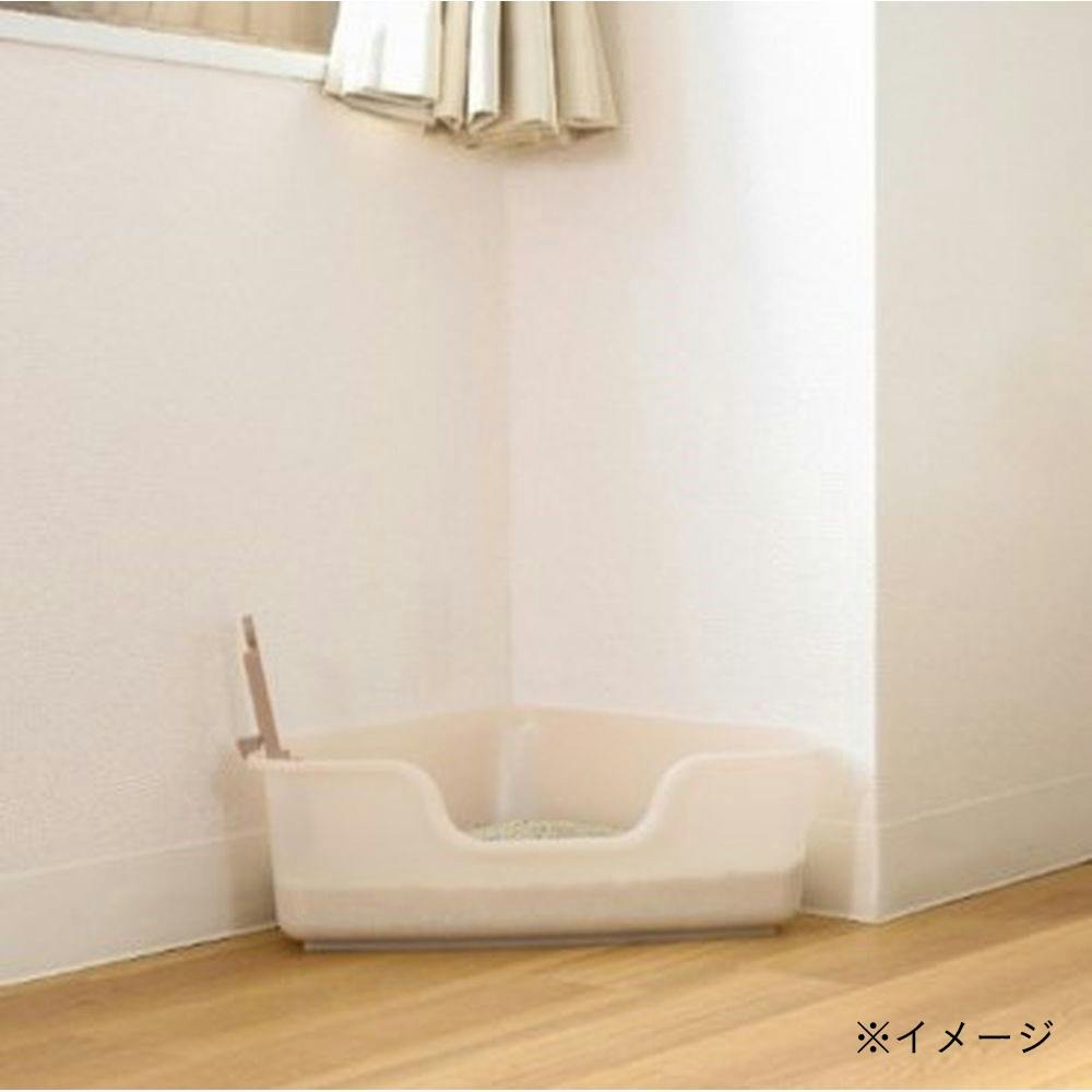 ケース販売】ニオイをとる砂専用 コンパクトコーナー猫トイレ(1