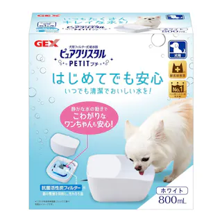 【ケース販売】ピュアクリスタルプチ800ml犬用ホワイト(1ケース8個入り) 3740611008【別送品】