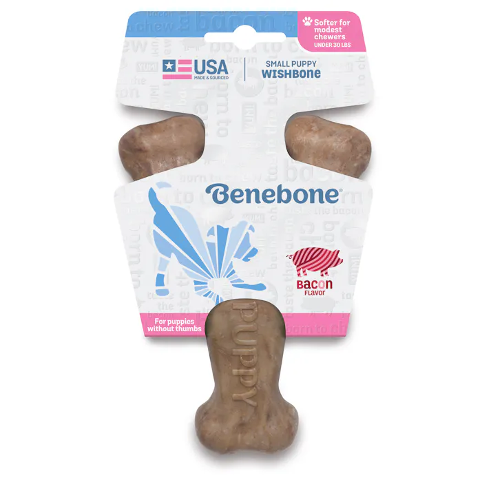 【ケース販売】ベネボーンパピーウィッシュボーンベーコンS(1ケース50個入り) 歯磨き効果 噛むおもちゃ 噛みやすい 8900140050【別送品】