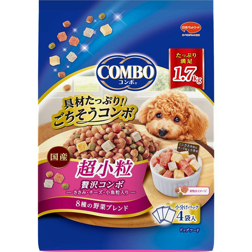 日本ペットフード【ケース販売】コンボドッグ超小粒 1.7kg(1ケース8個入り)1011278008 4902112007976【別送品】 | ペット用品（犬）  通販 | ホームセンターのカインズ