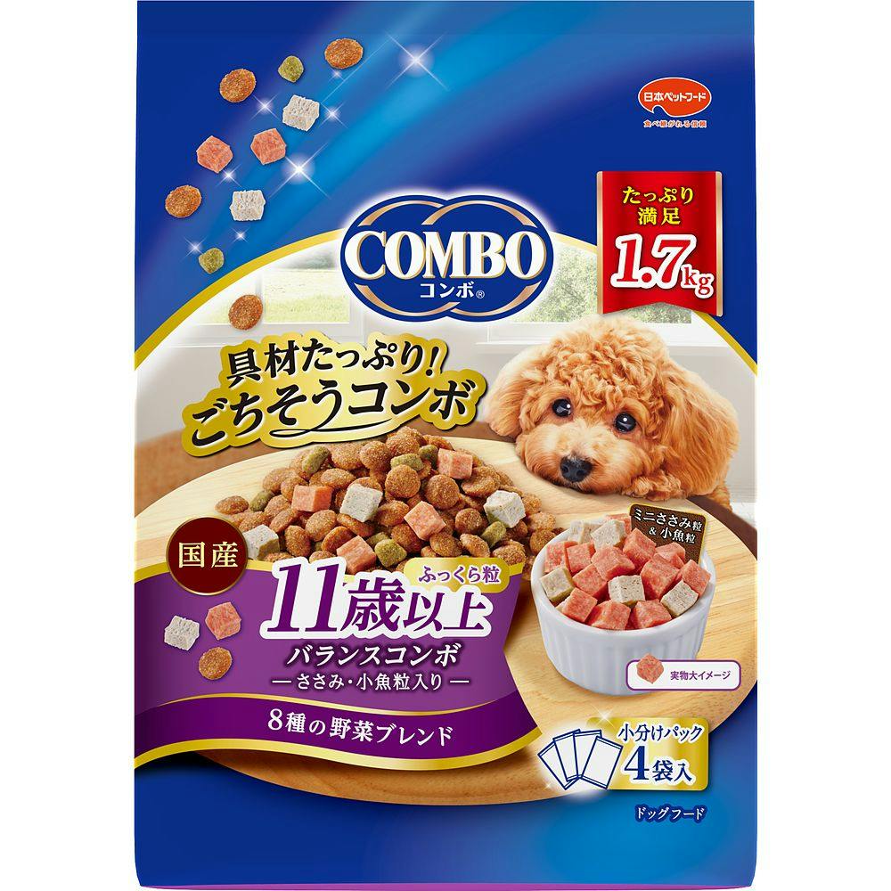 日本ペットフードコンボドッグ11歳以上 1.7kg(1ケース8個入り)1011288008 4902112008171 犬用ドライフード 日本ペットフードコンボドッグ11歳以上 1.7kg(1ケース8個入り)1011288008 4902112008171 犬用ドライフード