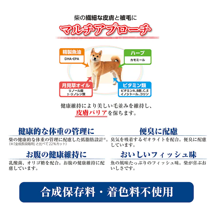 【ケース販売】 日本犬柴専用 成犬用フィッシュ2.2Kg(1ケース4個入り) 日本犬 柴専用 毛艶 2630839004【別送品】