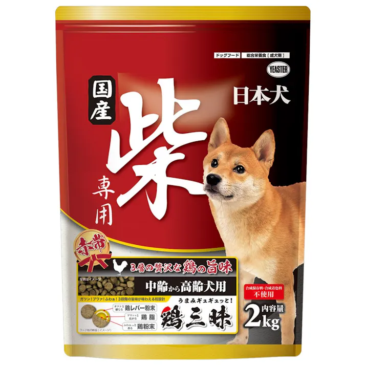 イースター【ケース販売】日本犬柴専用 鶏三昧 赤帯 中齢・高齢犬 2kg(1ケース4個入り)2630897004 4970768111309【別送品】