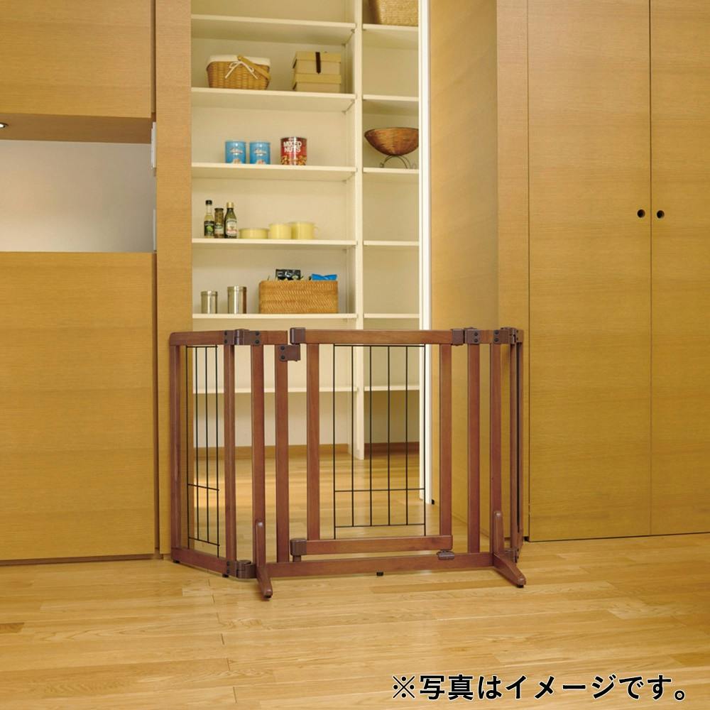 リッチェル【ケース販売】ペット用 木製おくだけドア付ゲート M