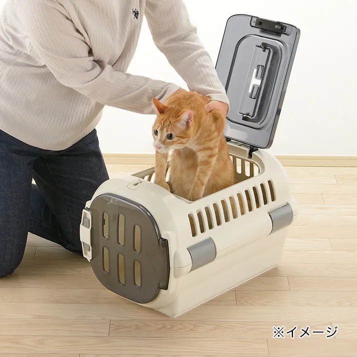 リッチェル【ケース販売】キャンピングキャリーファインダブルドアSアイボリー(1ケース6個入り)2801189006 4945680562003【別送品】