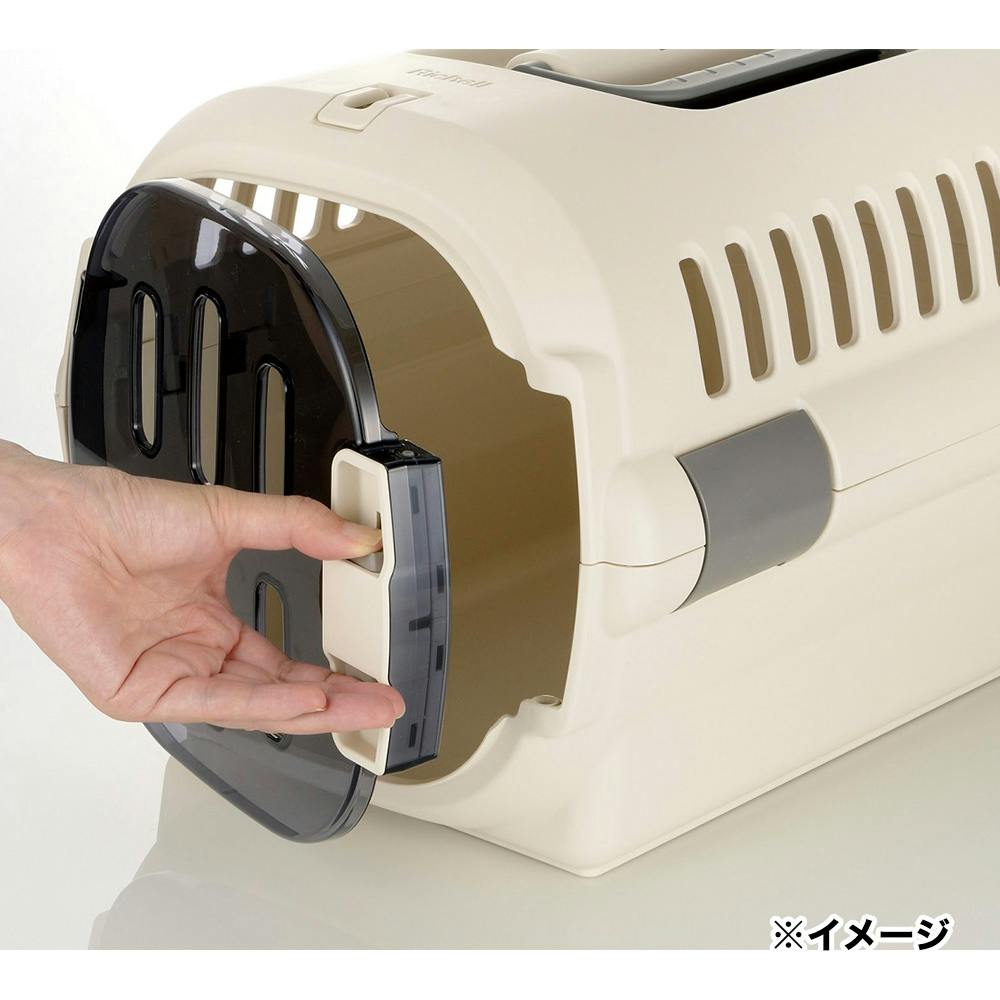 新品✨値下げ可‼️リッチェル キャンピングキャリーダブルドア M アイボリ移動用 リッチェル キャンピングキャリーファイン ダブルドア M (犬用
