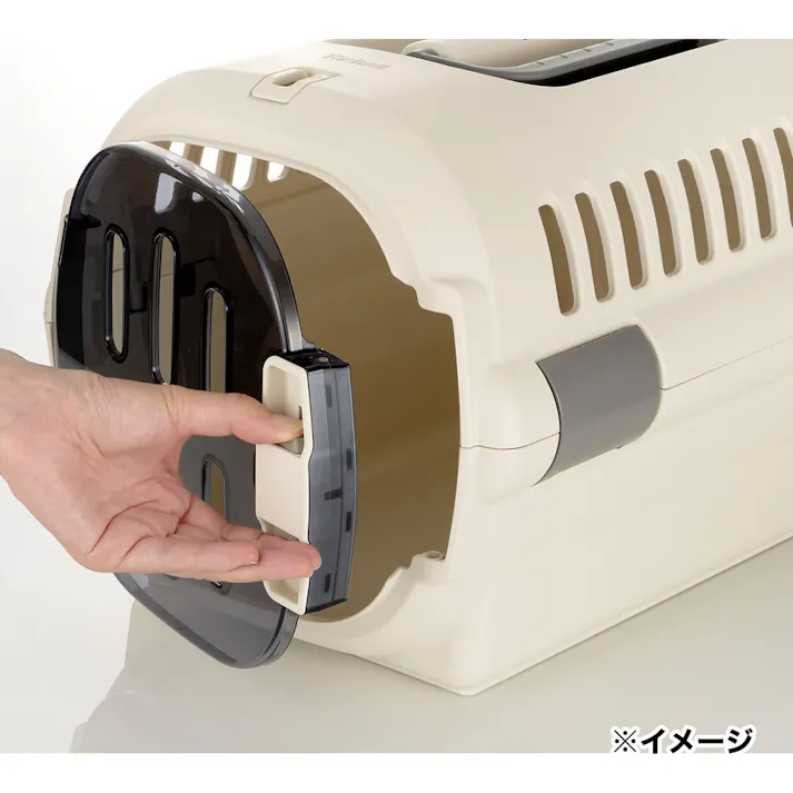 リッチェル【ケース販売】キャンピングキャリーファインダブルドアMアイボリー(1ケース4個入り)2801192004 4945680562034【別送品】