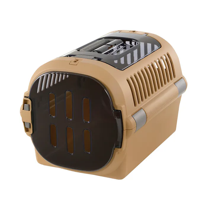 リッチェル【ケース販売】キャンピングキャリーファインダブルドアMブラウン(1ケース4個入り)2801194004 4945680562058【別送品】